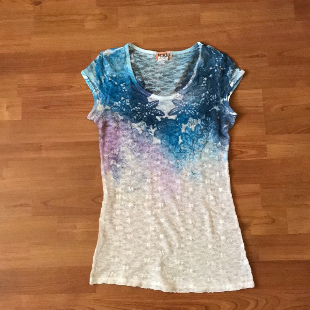 Lace Short Sleeve Shirt